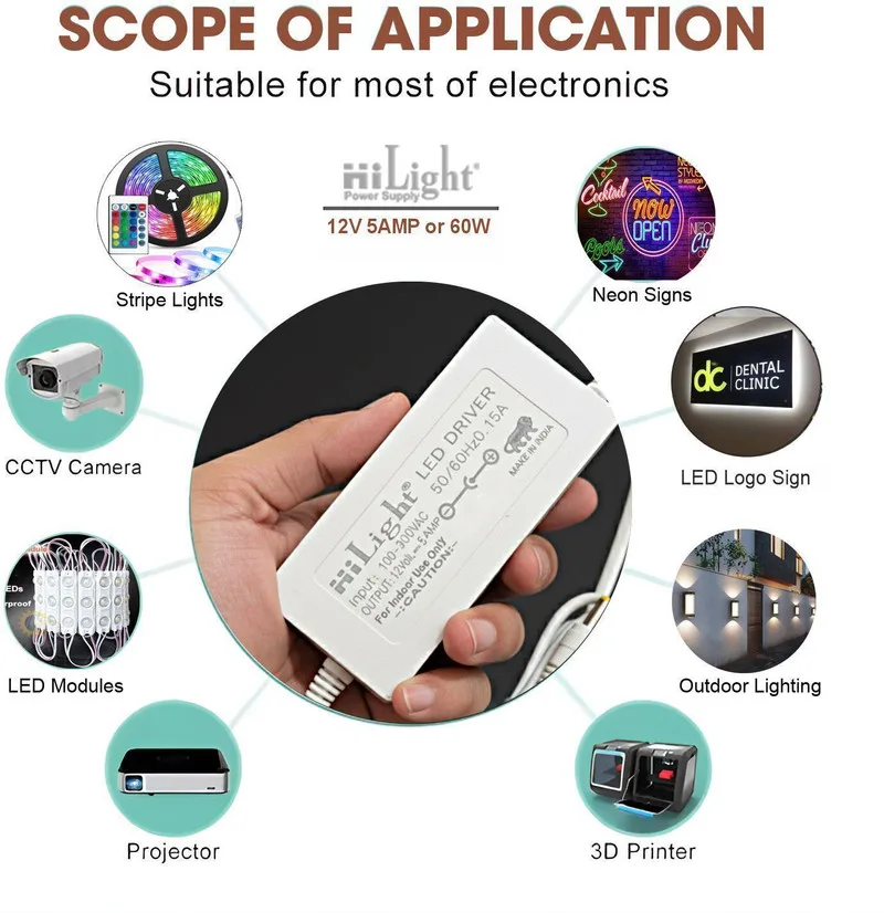 12V adapter applications