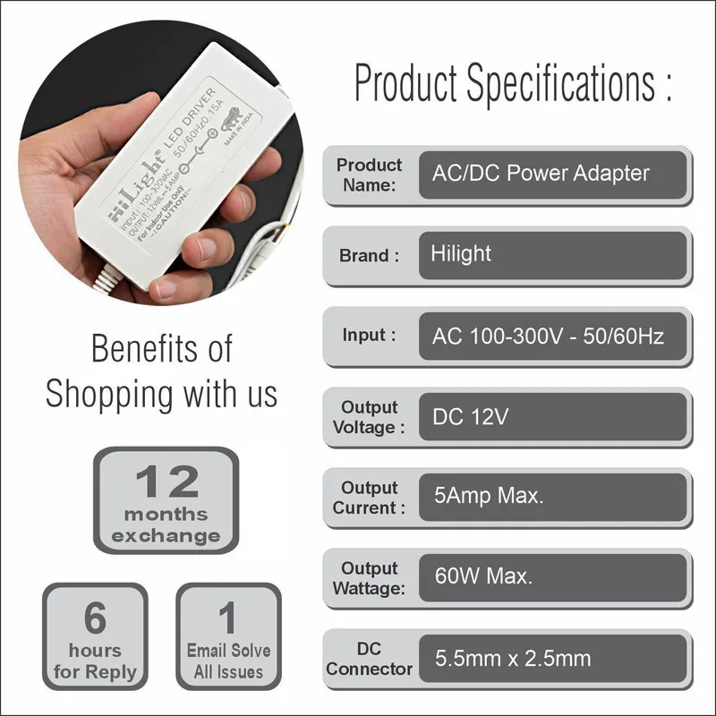 Hilight adapter connector and specifications