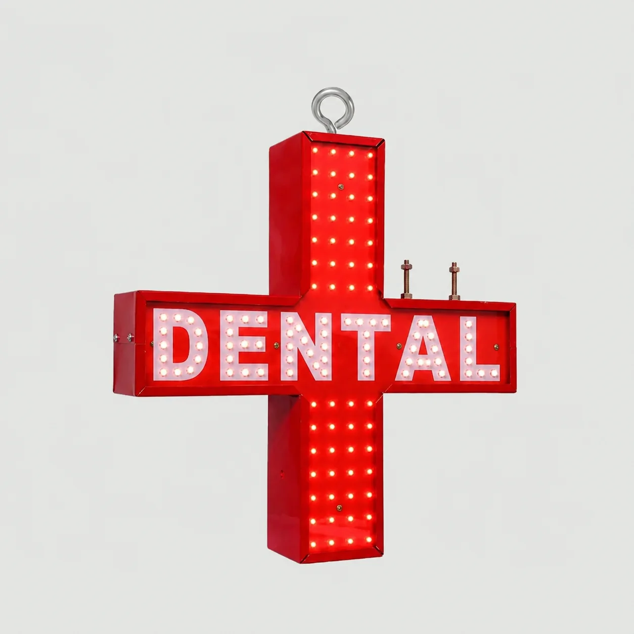 Dental Plus LED Sign Board unlit perspective view