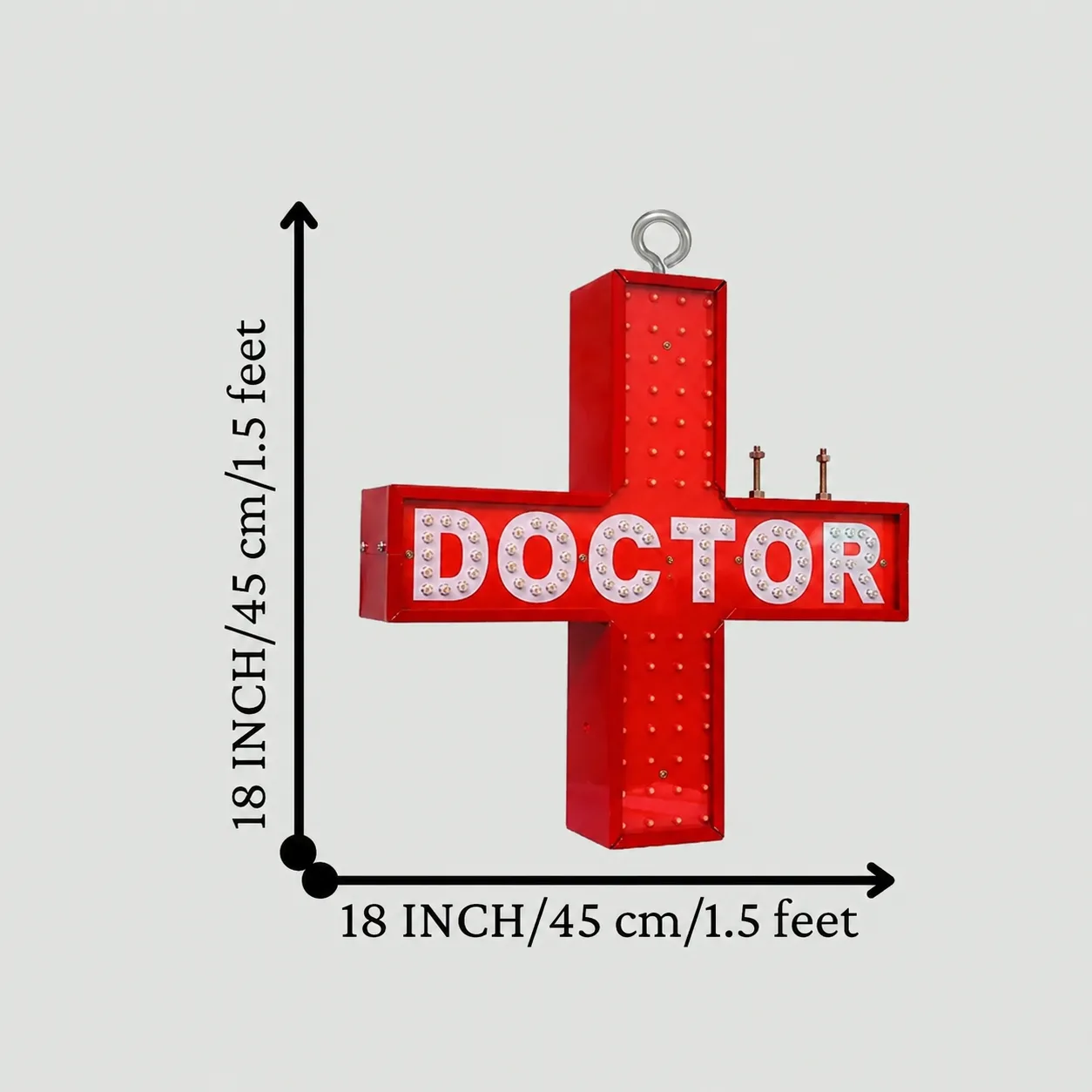 Doctor LED Sign Board Size