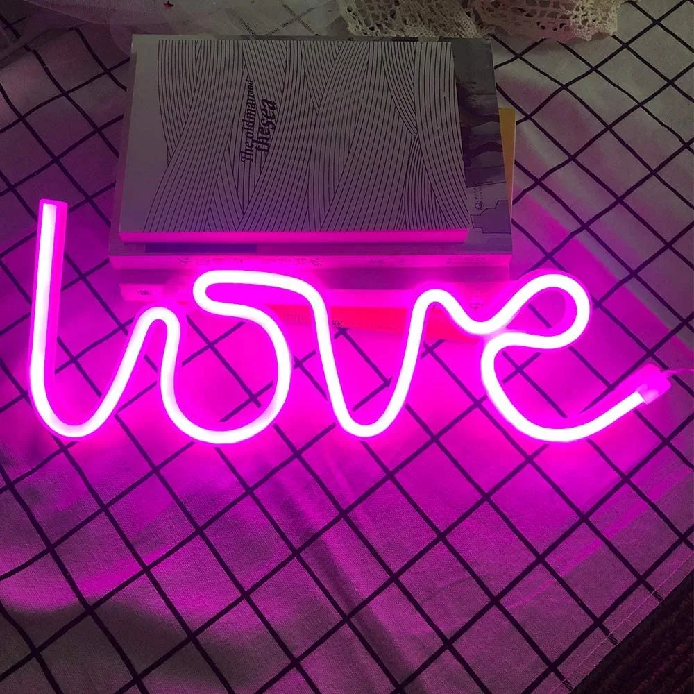 Love Neon Sign Table Decor