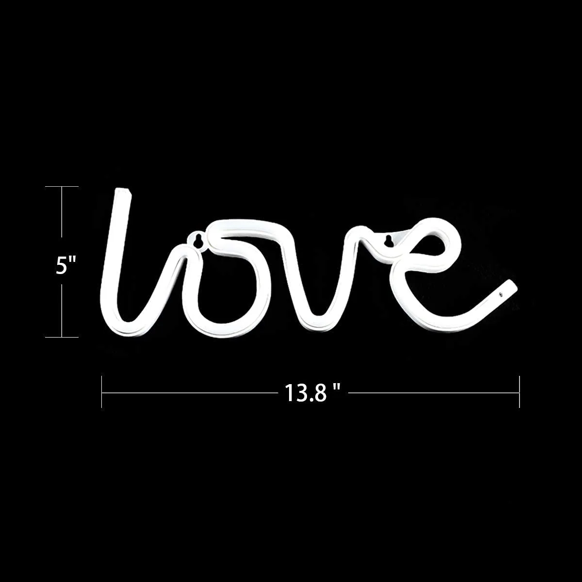 Love Neon Sign Size 13.8x5 inch