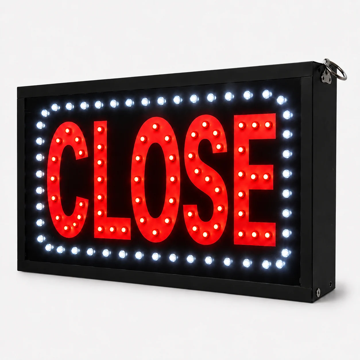 Close LED Sign Board Red 18x12