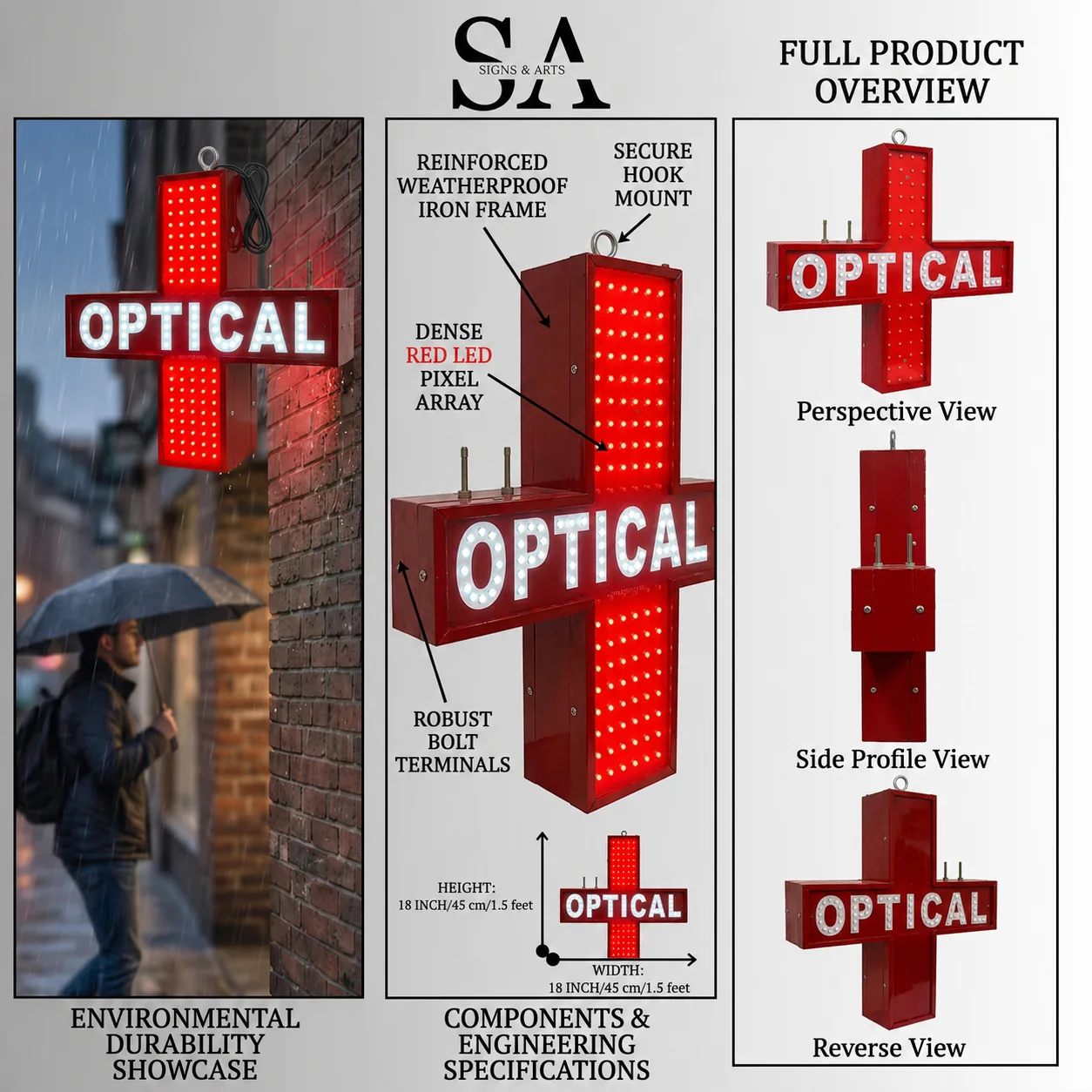 Optical Plus LED Sign Board full product overview