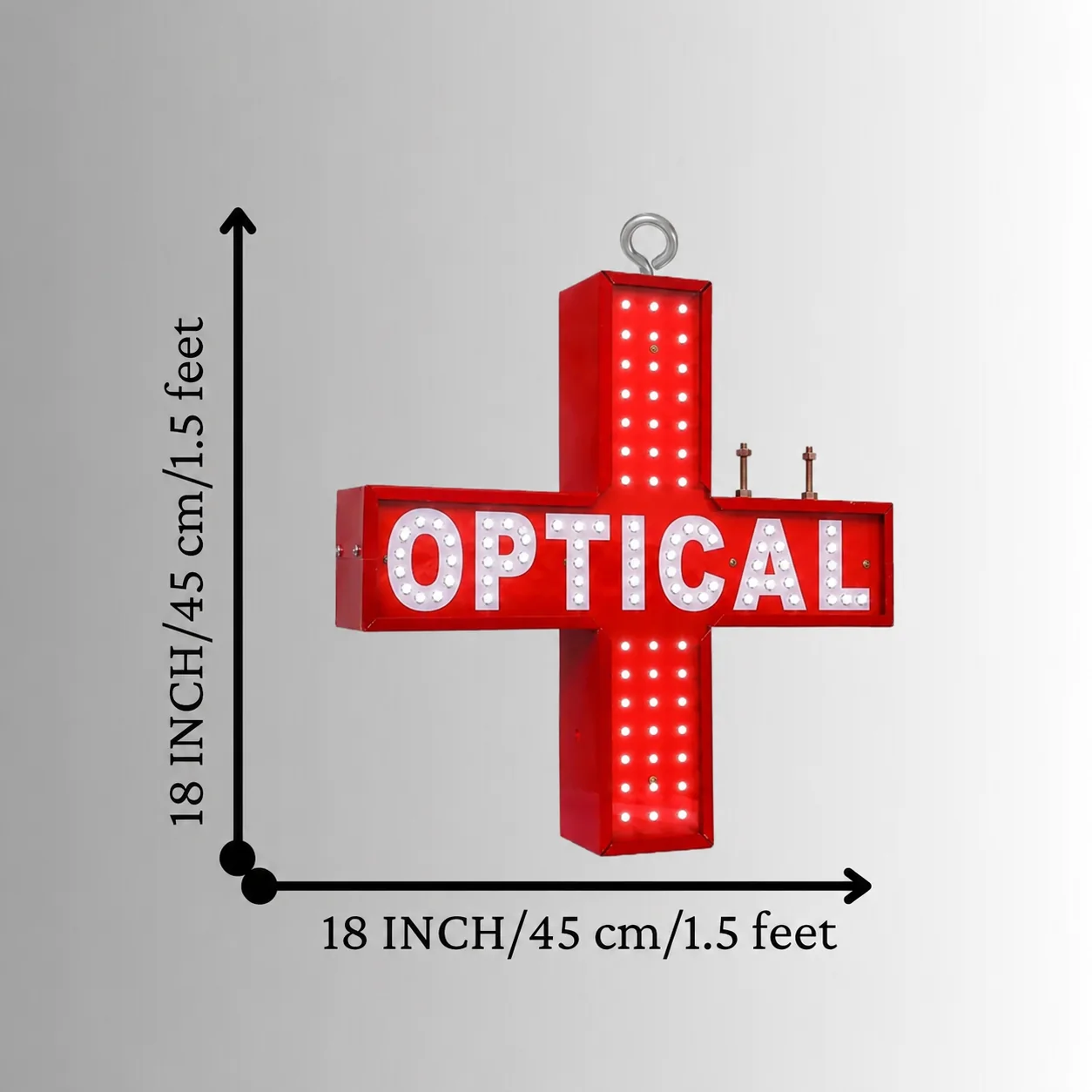Optical Plus LED Sign Board 18x18 inch size view