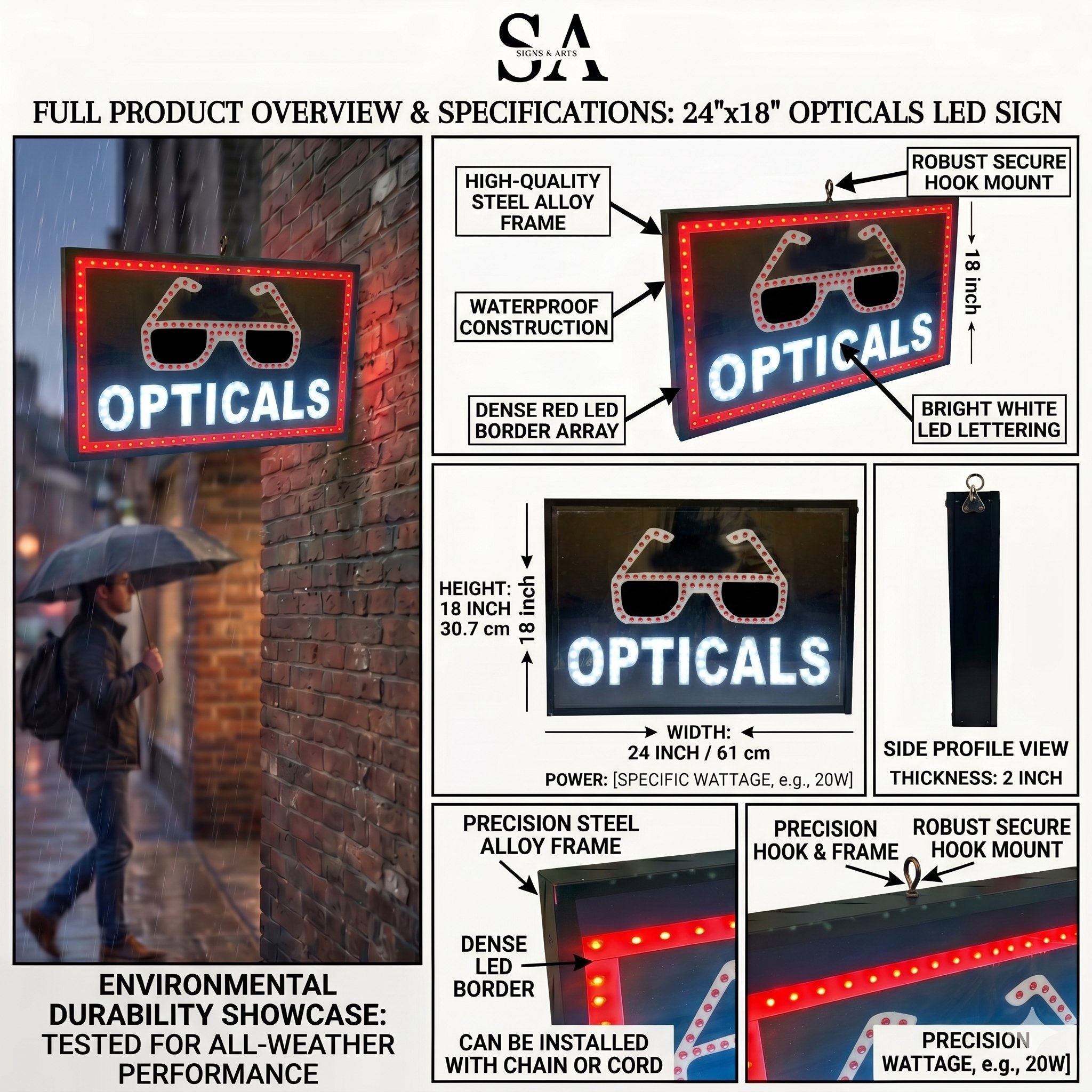 Opticals LED Sign Board Overview