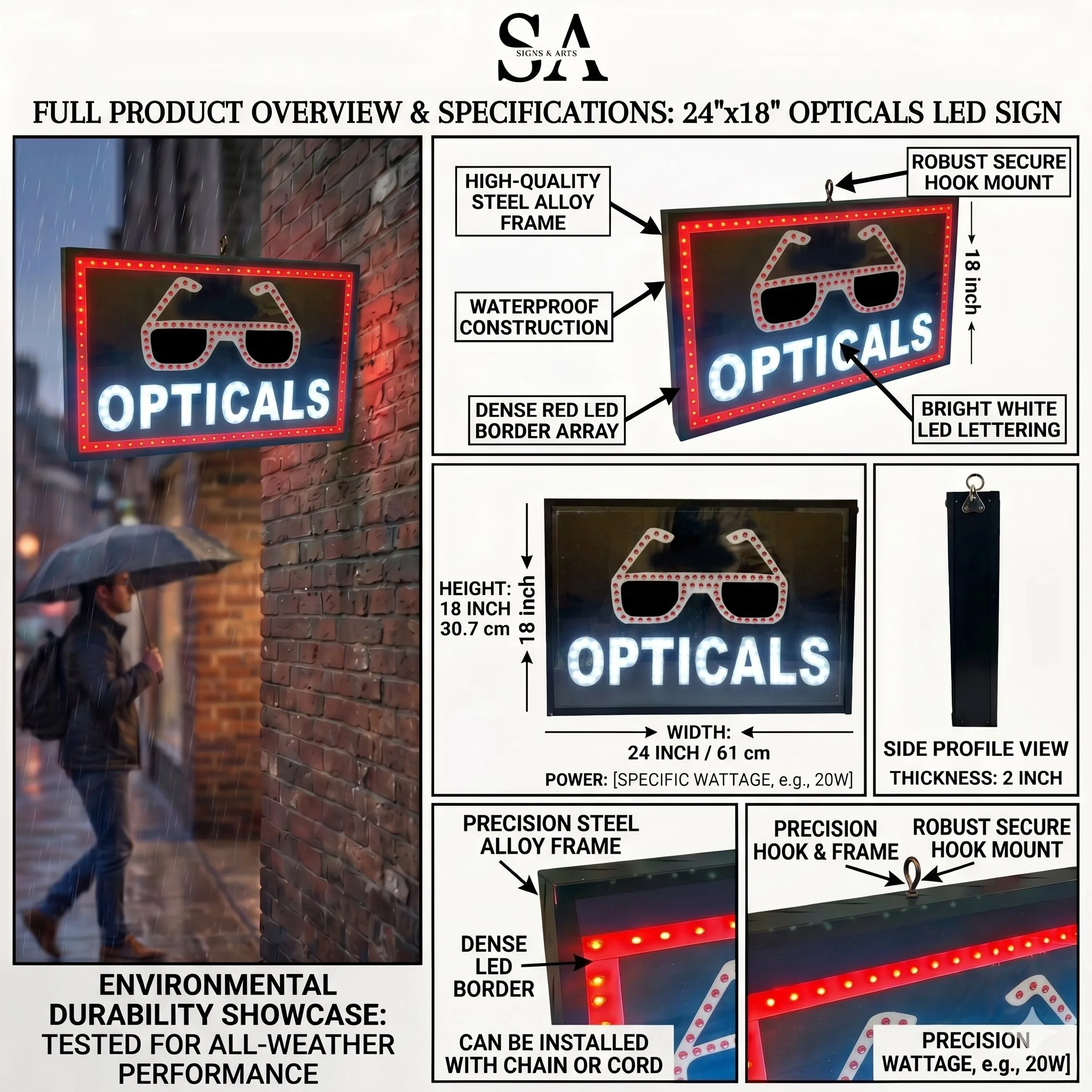 Opticals LED Sign Board Overview