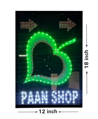 PAN Shop LED Sign Board 18x12 image 6