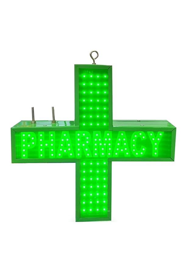 Pharmacy LED Sign Board Perspective View