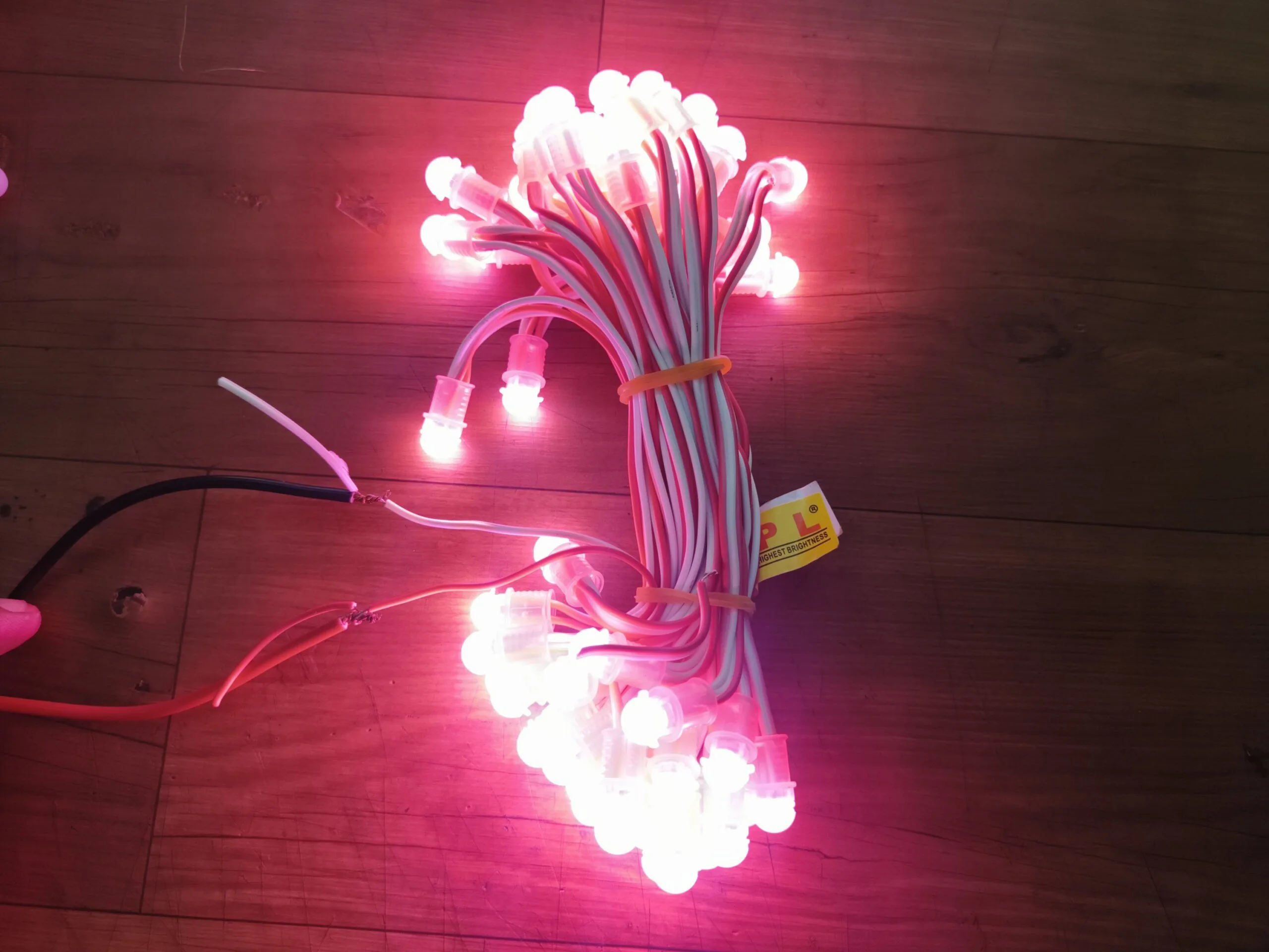 Pink 5 Inch 12V pixel LED string