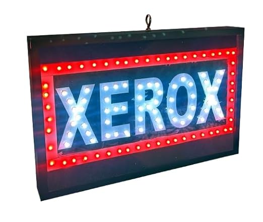 Xerox Store LED Sign Board White Red 18x12