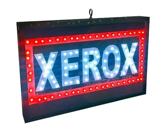 Xerox Store LED Sign Board White Red 18x12